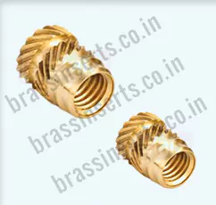 Brass Helical Knurled Inserts